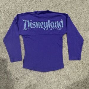 Disney Parks Spirit Jersey Kids XS Purple Disneyland Resort Puffy Letters